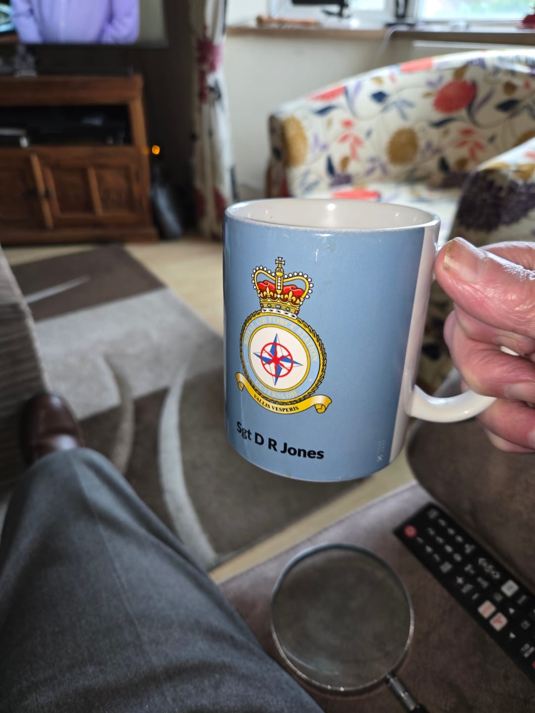 Customer photo review of Personalised RAF Mug