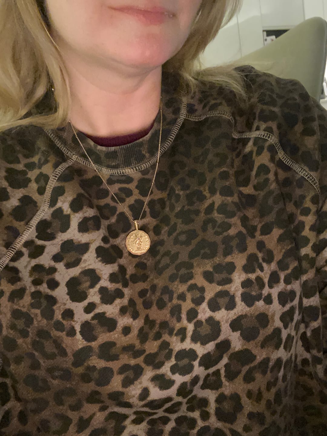 Customer photo review of Athena Coin Necklace