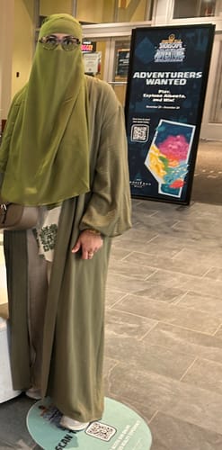 Customer photo review of Amani Textured Abaya Set - Olive