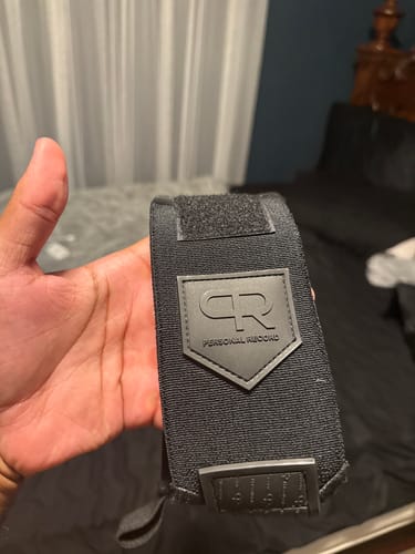 Customer photo review of Personal Record Heavy Duty Premium Wrist Wraps PR901 - All Black