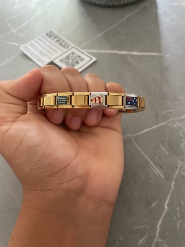 Customer photo review of Original Italian Charm Bracelet