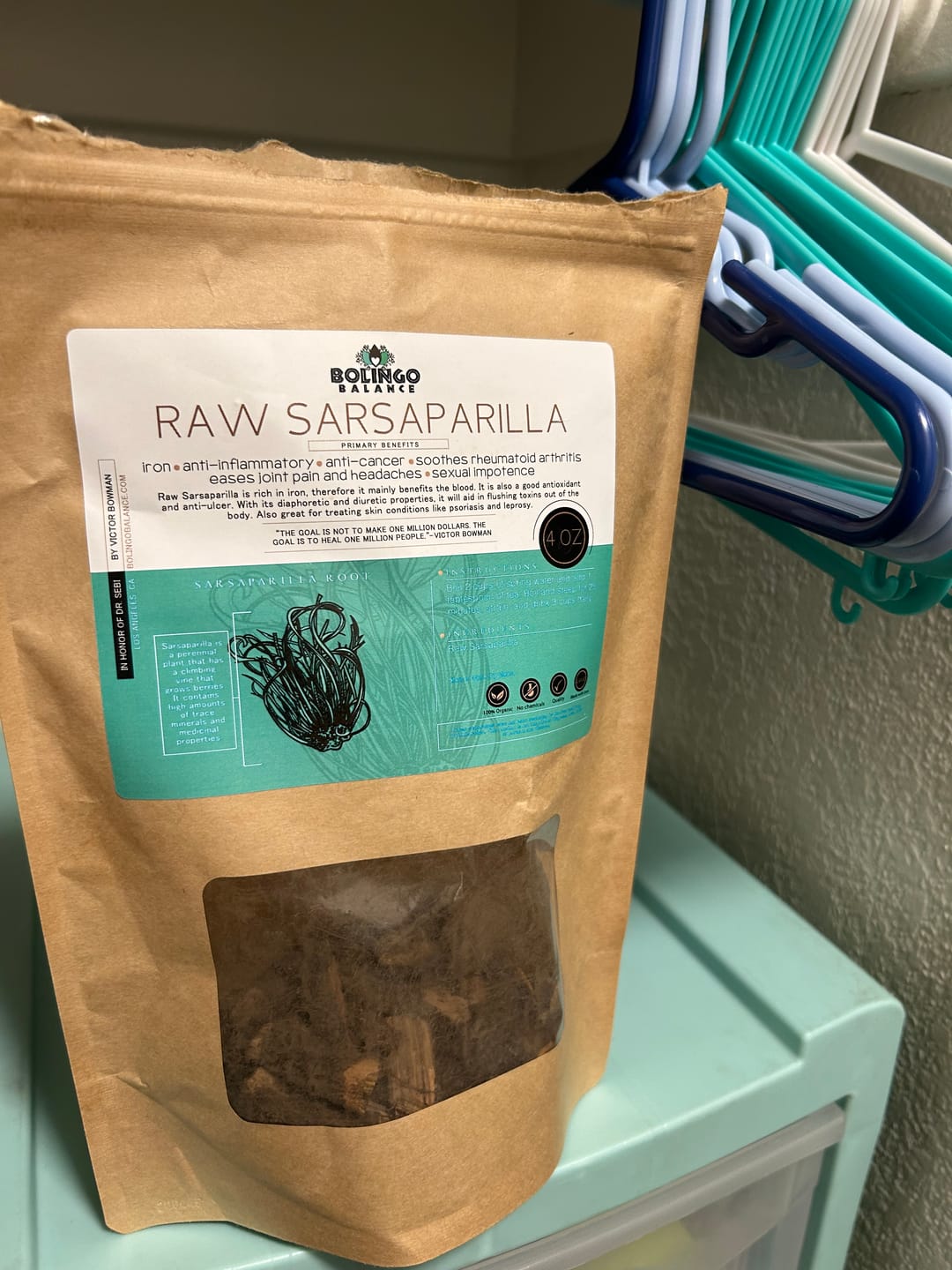 Customer photo review of RAW SARSAPARILLA