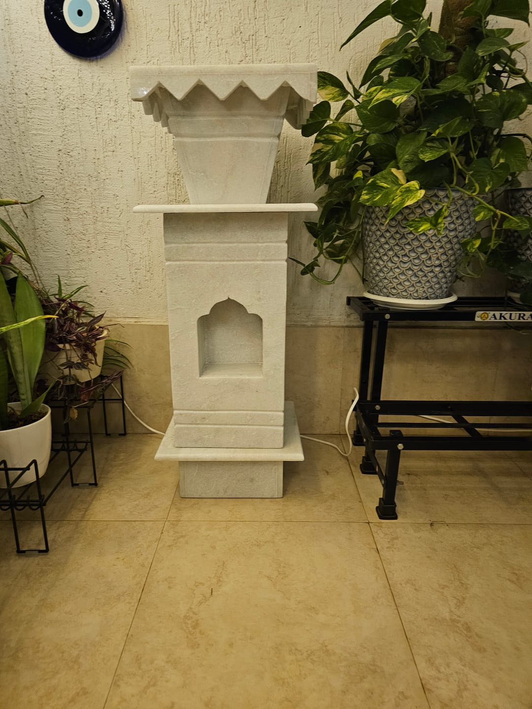 Customer photo review of Marble Tulsi Pot, White Marble - Handicraft Bazaar