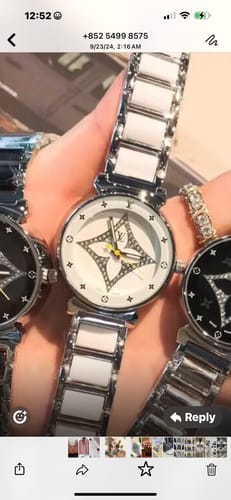 Customer photo review of Black Lucky Floral Charms Necklaces