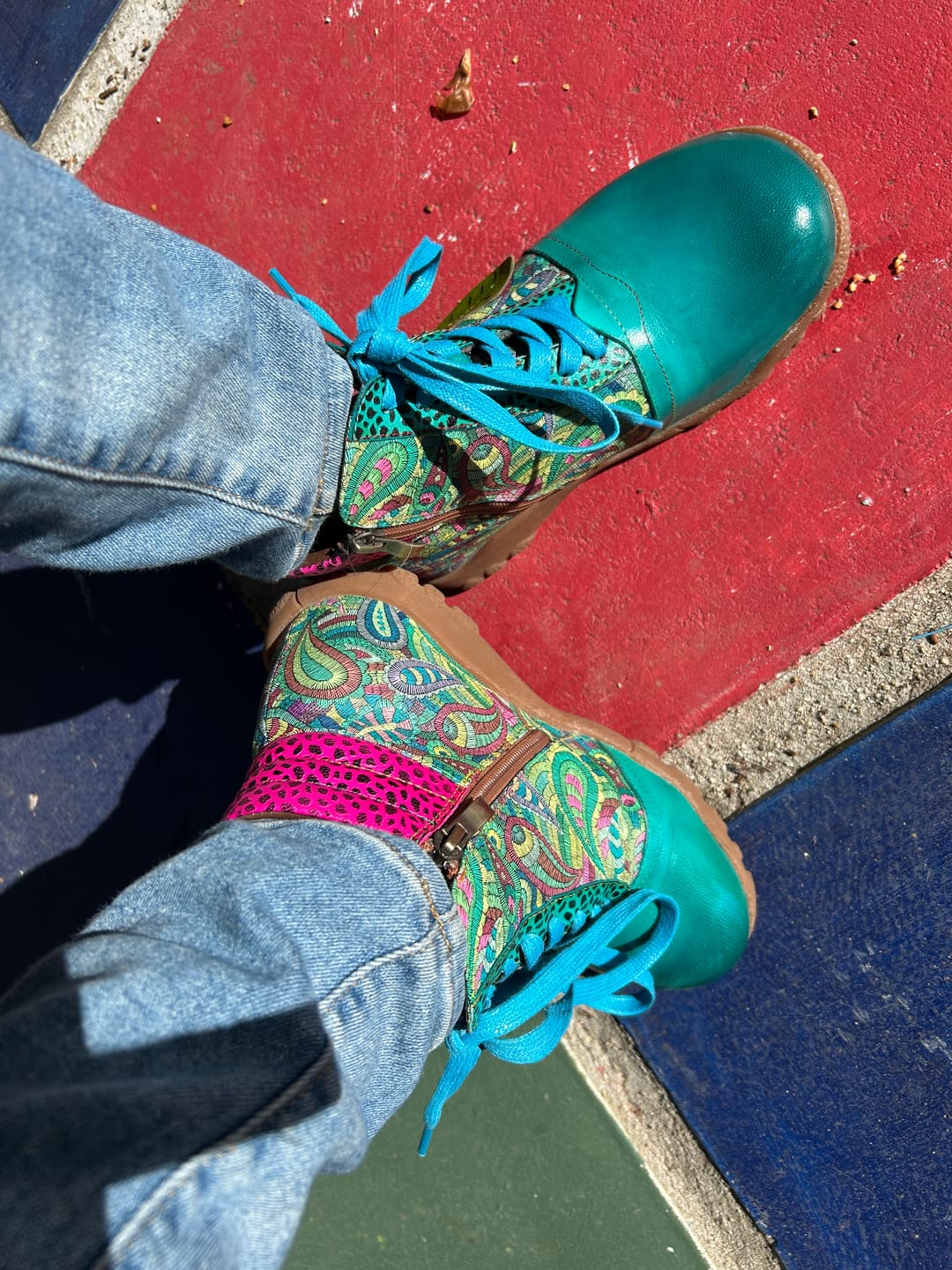 Customer photo review of Leather Handmade Comfortable Walking Boots