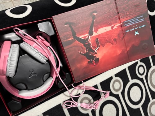 Customer photo review of Audífonos Gamer Alámbricos On ear | STF Beast Muspell Tournament | Videojuegos Xbox Switch PC Sonido estereo Rosa