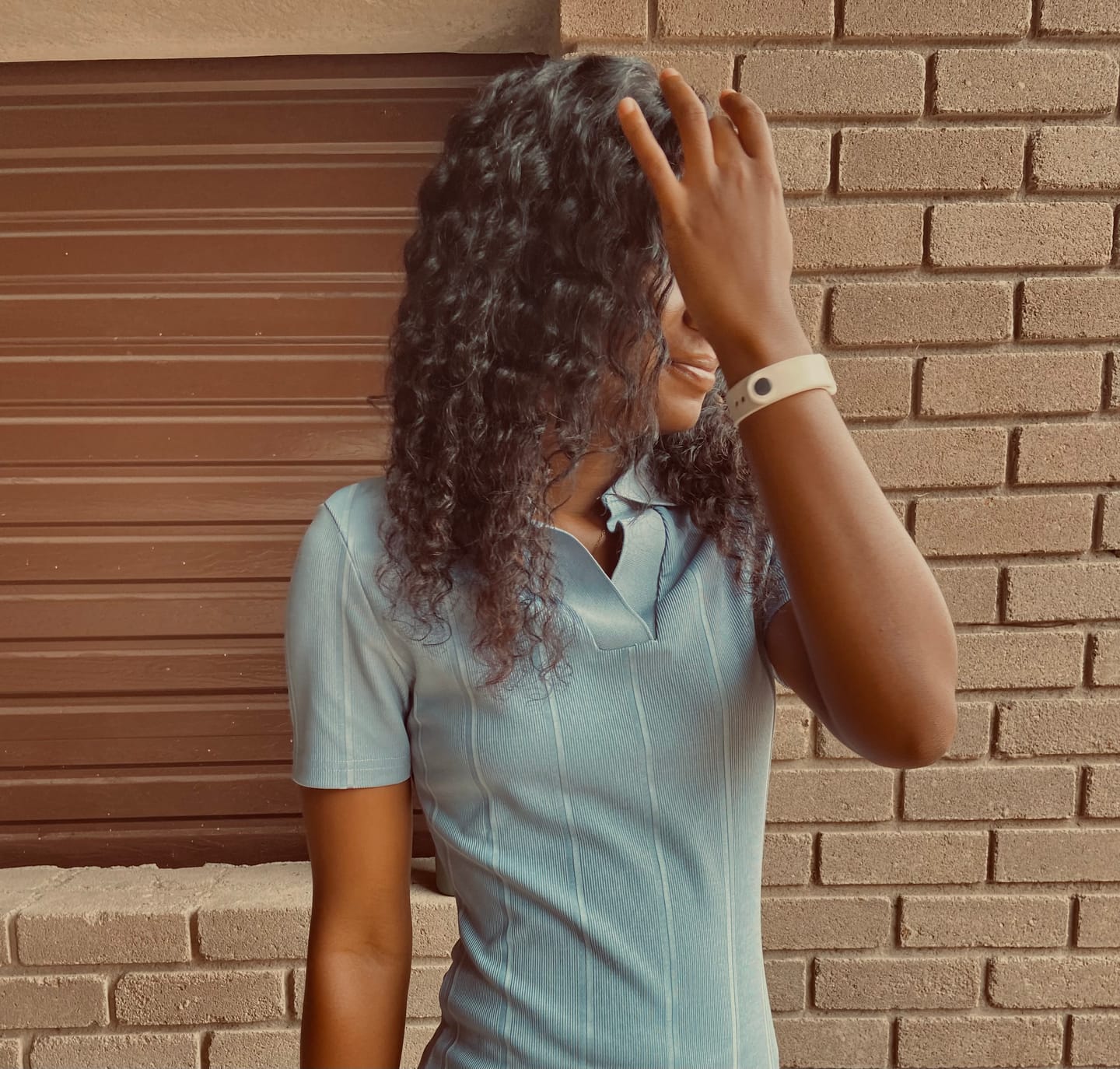 Customer photo review of Deep Curly 4 X 4 Closure 16 inch Wig