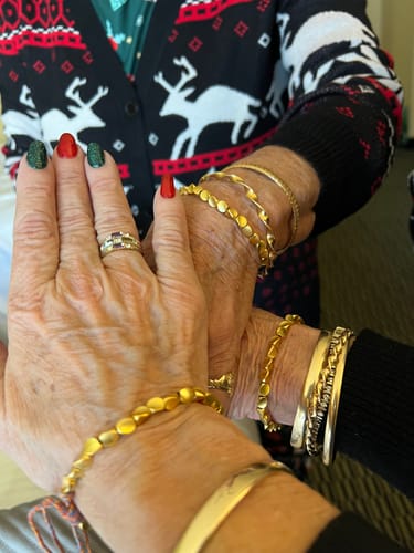 Customer photo review of 3 Tibetan Bracelets of Fortune