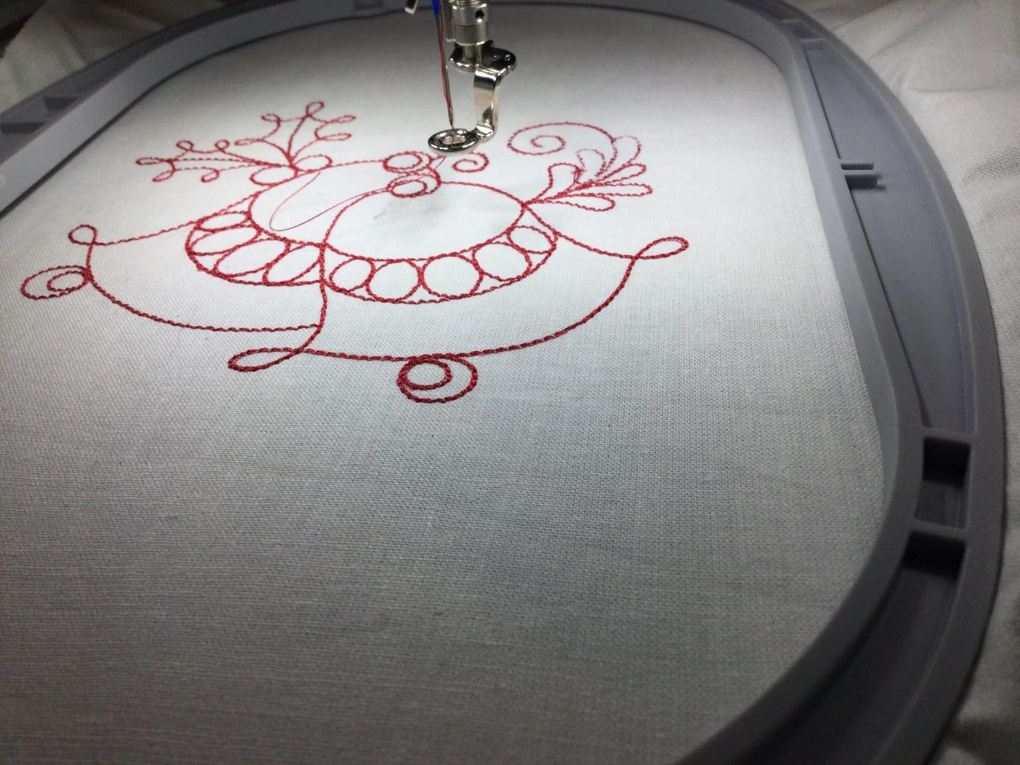 Customer photo review of Per Metre Tear Away Iron On Hand & Machine Embroidery Stabilizer Interfacing - 59cm / White