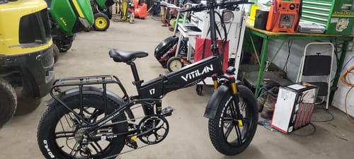 Customer photo review of I7 Pro Folding Full Suspension Electric Bike