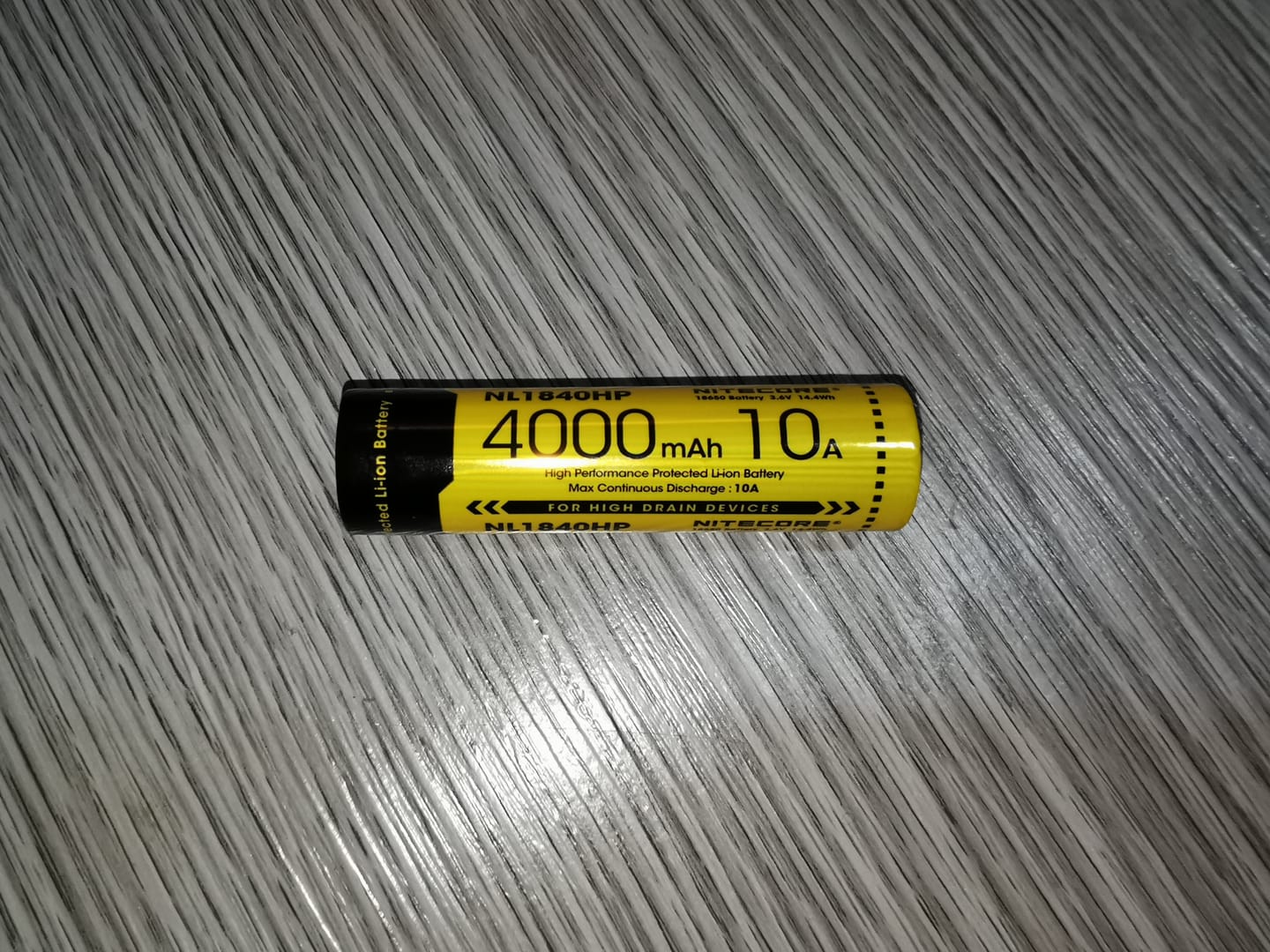 Customer photo review of NL1840HP (18650 - 4000mAh - 10A)