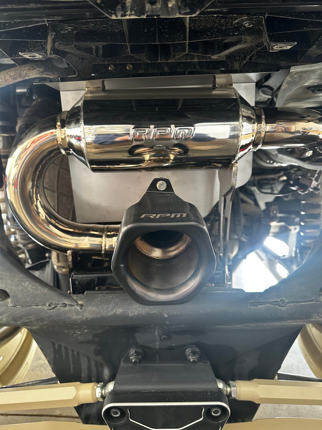 Customer photo review of RPM X3 Slip On Exhaust Sport Muffler Can-Am Maverick X3 Turbo R & RR 2017-2025