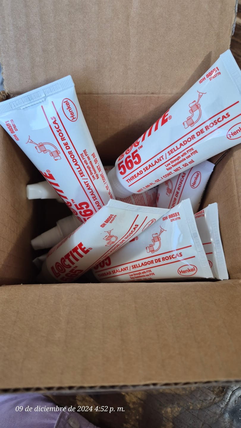 Customer photo review of LOCTITE 565 PST Sellador de Roscas Controlada, Tubo 50 ml, 88551