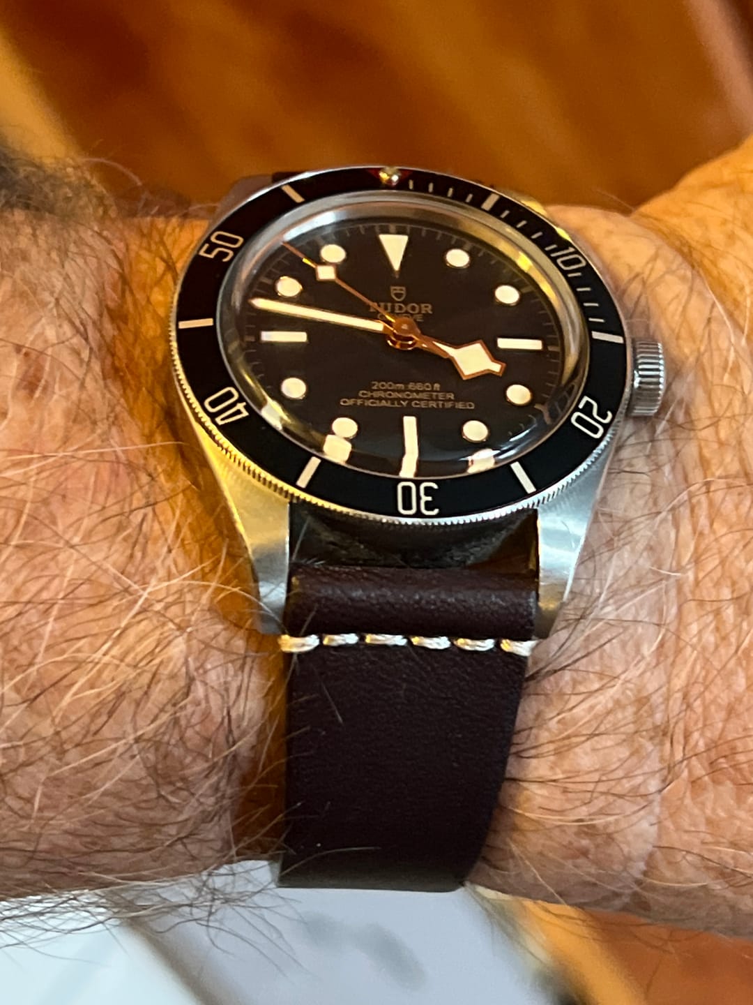 Customer photo review of Jedburgh 2.0 Leather Watch Strap