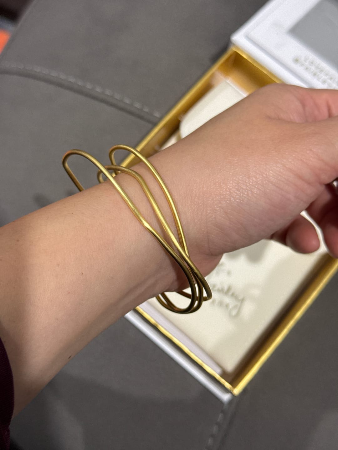 Customer photo review of MULTI BANGLE SET - GOLD