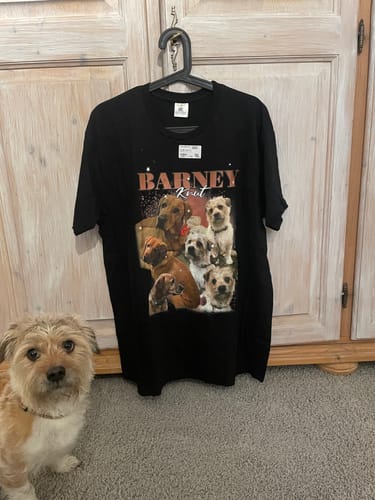 Customer photo review of 90er Vintage Hunde Foto - Individuelles T-Shirt