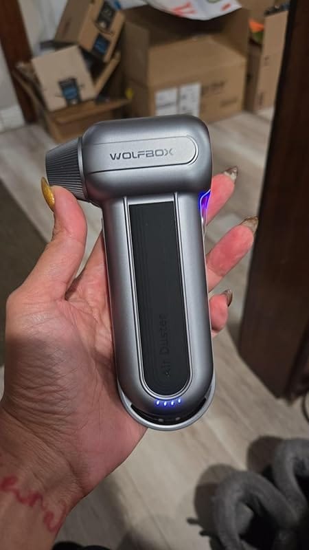 Customer photo review of WOLFBOX MF100 Compressed Air Duster - Super Power Electric Air Duster