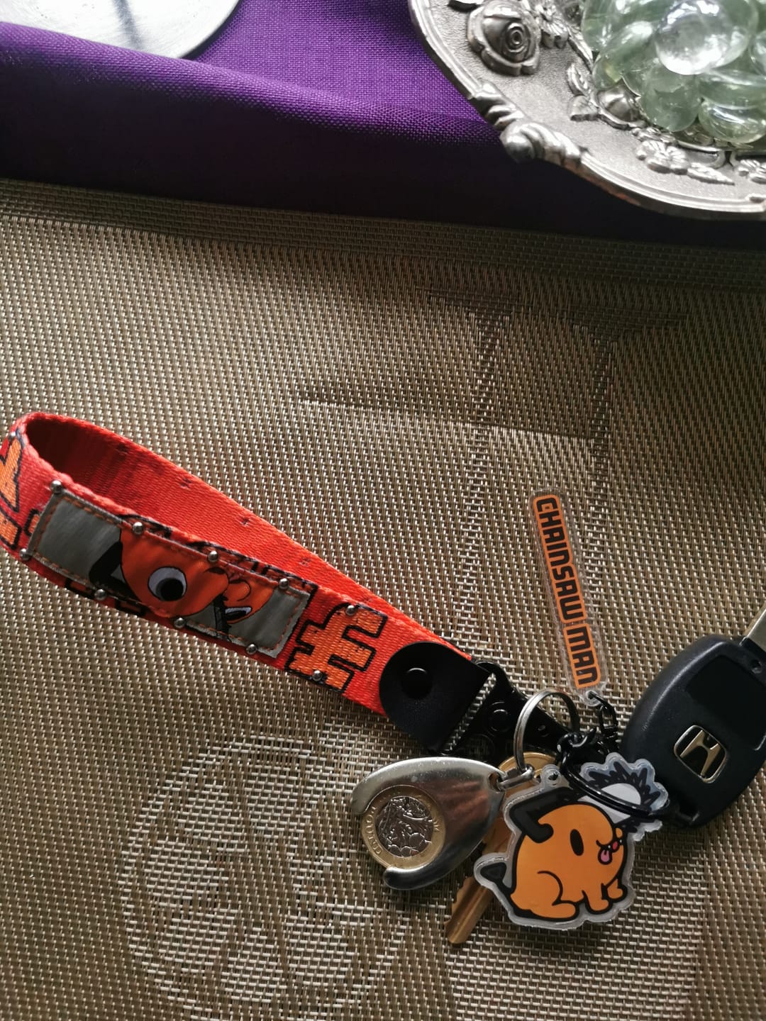 Customer photo review of Pochita Key Strap/Keychain Bundle (Chainsaw Man)