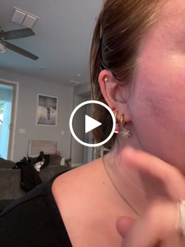 Customer video review of Gold Huggies