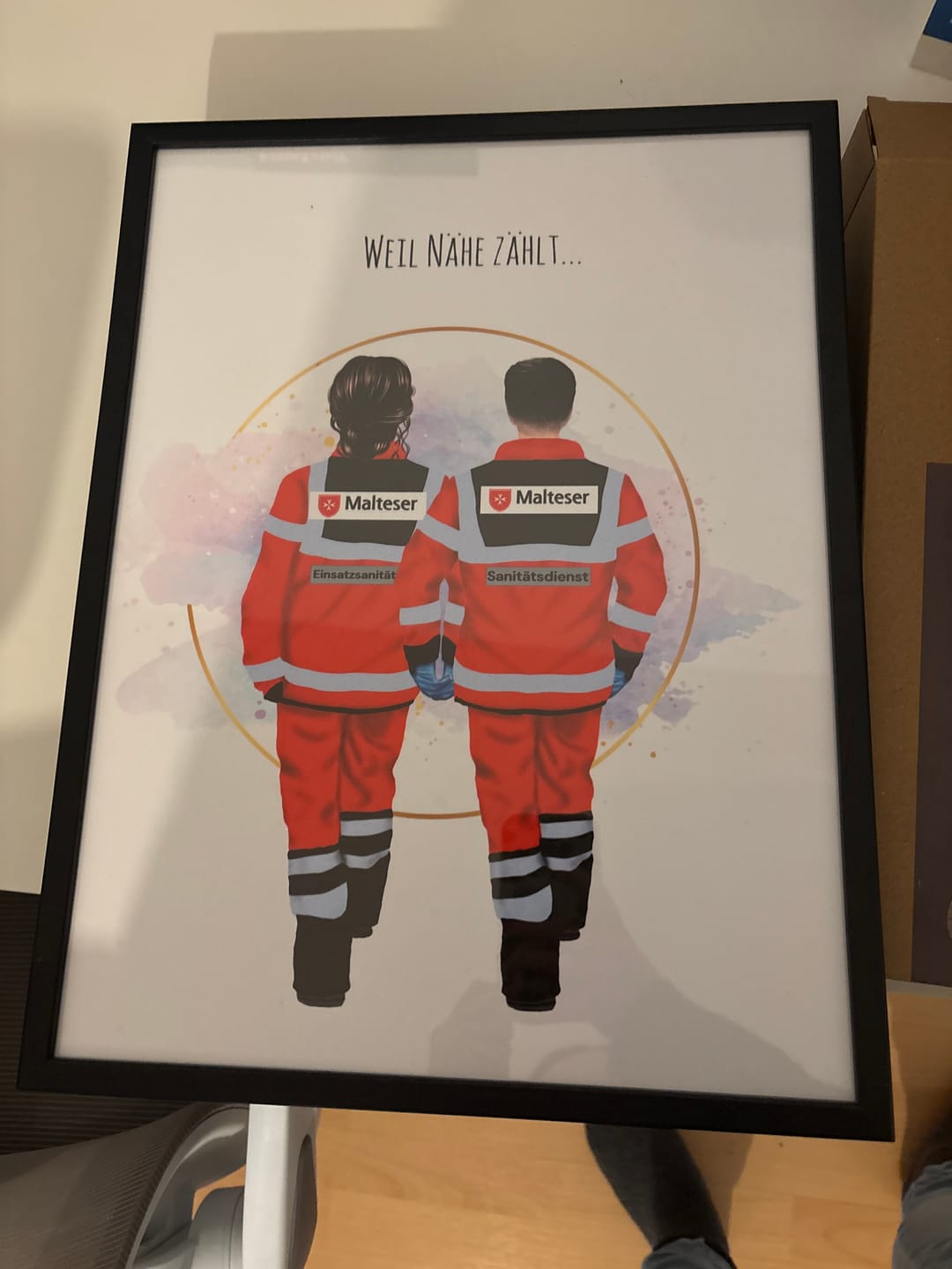 Customer photo review of 1-3 Sanitäter Poster