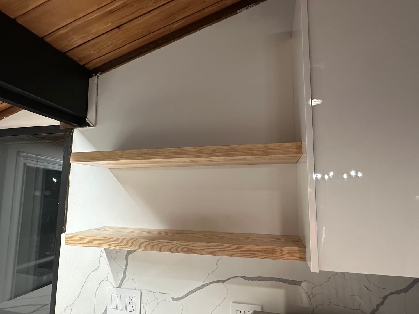 Customer photo review of Ash Floating Shelves