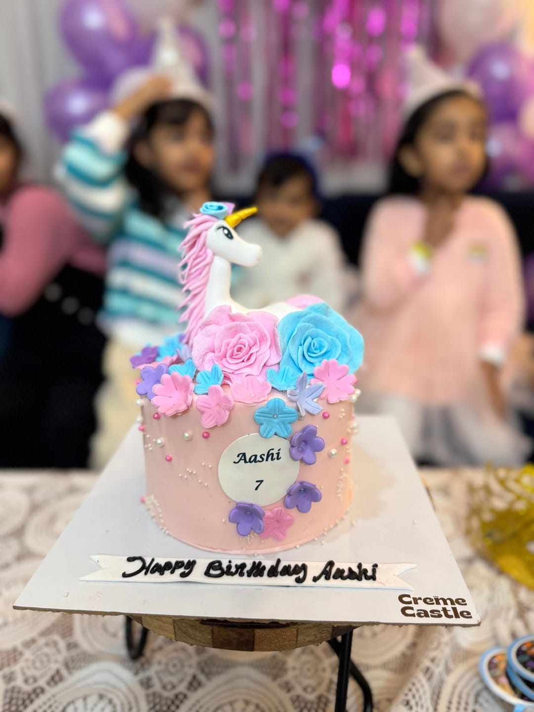Customer photo review of Unicorn Lush Hair Cake