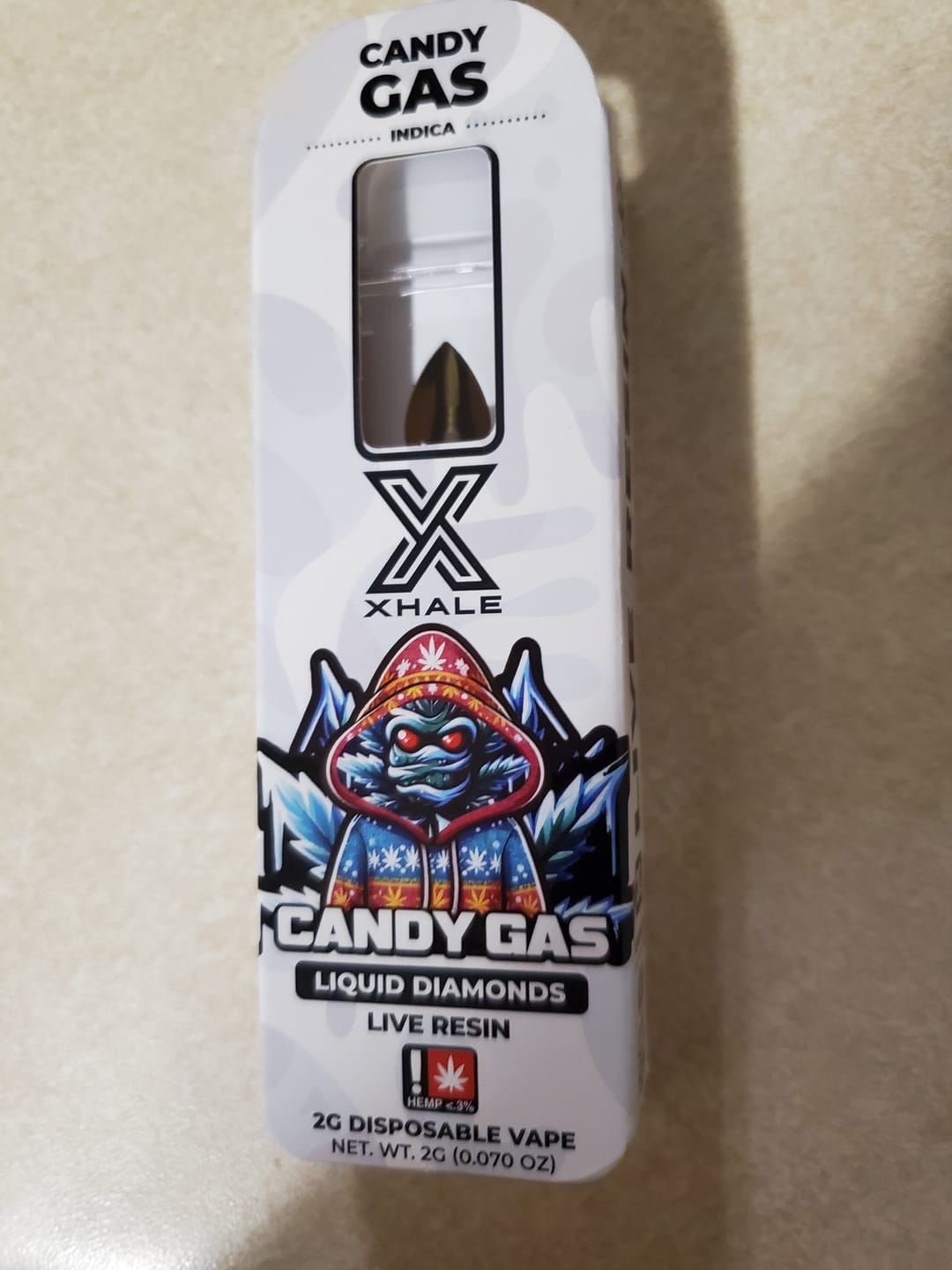Customer photo review of THCA Live Resin Disposable - XHALE - 2G