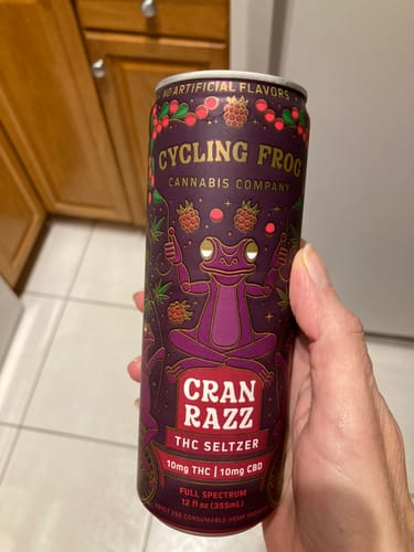 Customer photo review of Cran Razz THC Seltzer, 6pk