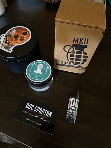 Customer photo review of Matoothian Tooth Powder