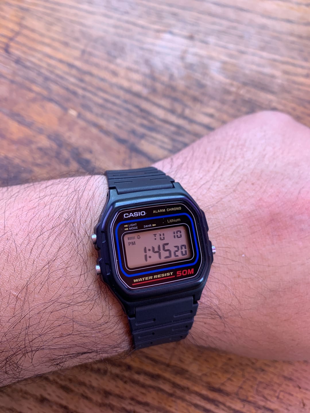 Customer photo review of Reloj Casio Vintage W-59-1VQD Azul/Negro