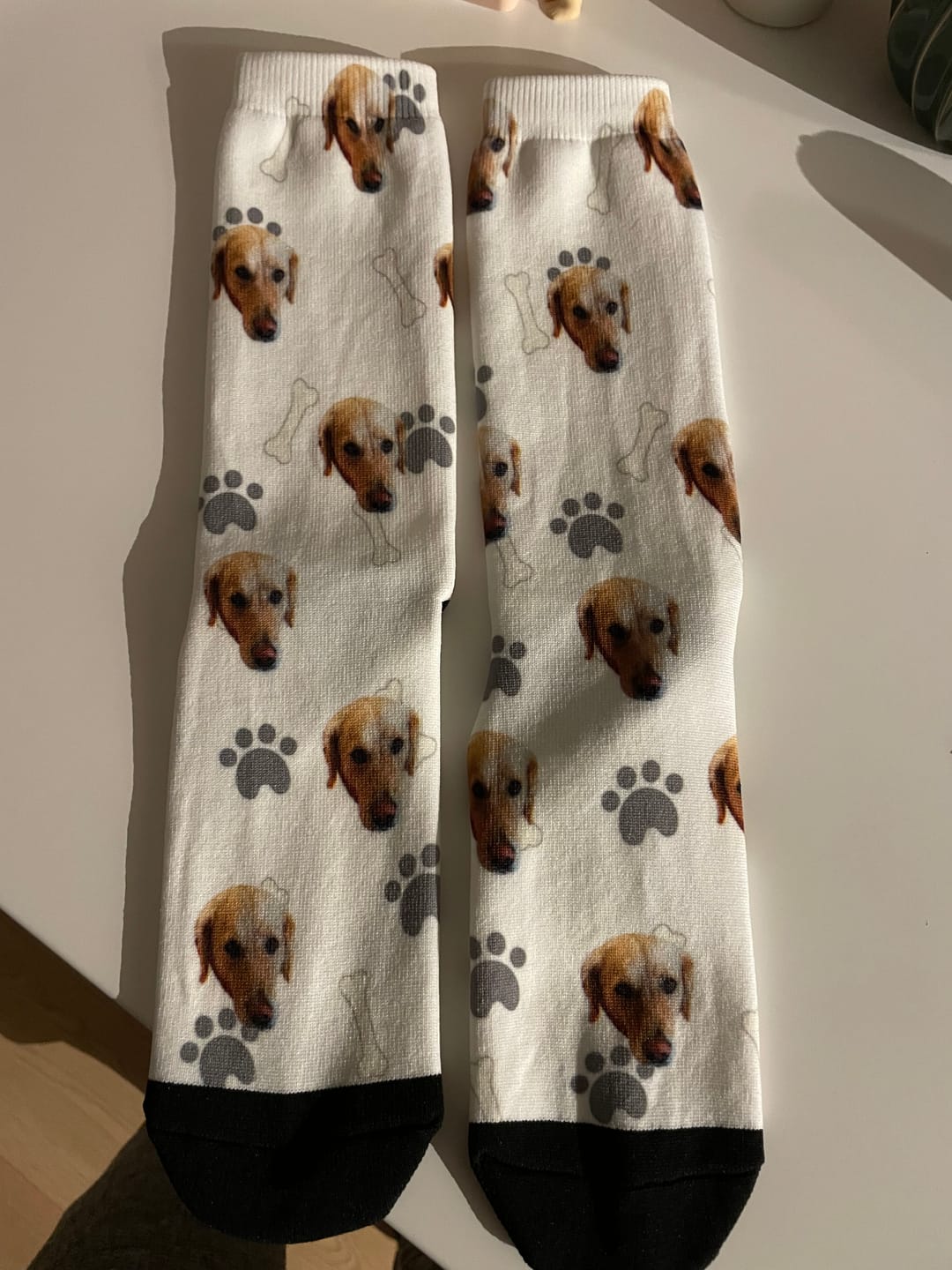 Customer photo review of FaceSock® | Custom Honden Sokken Met Foto