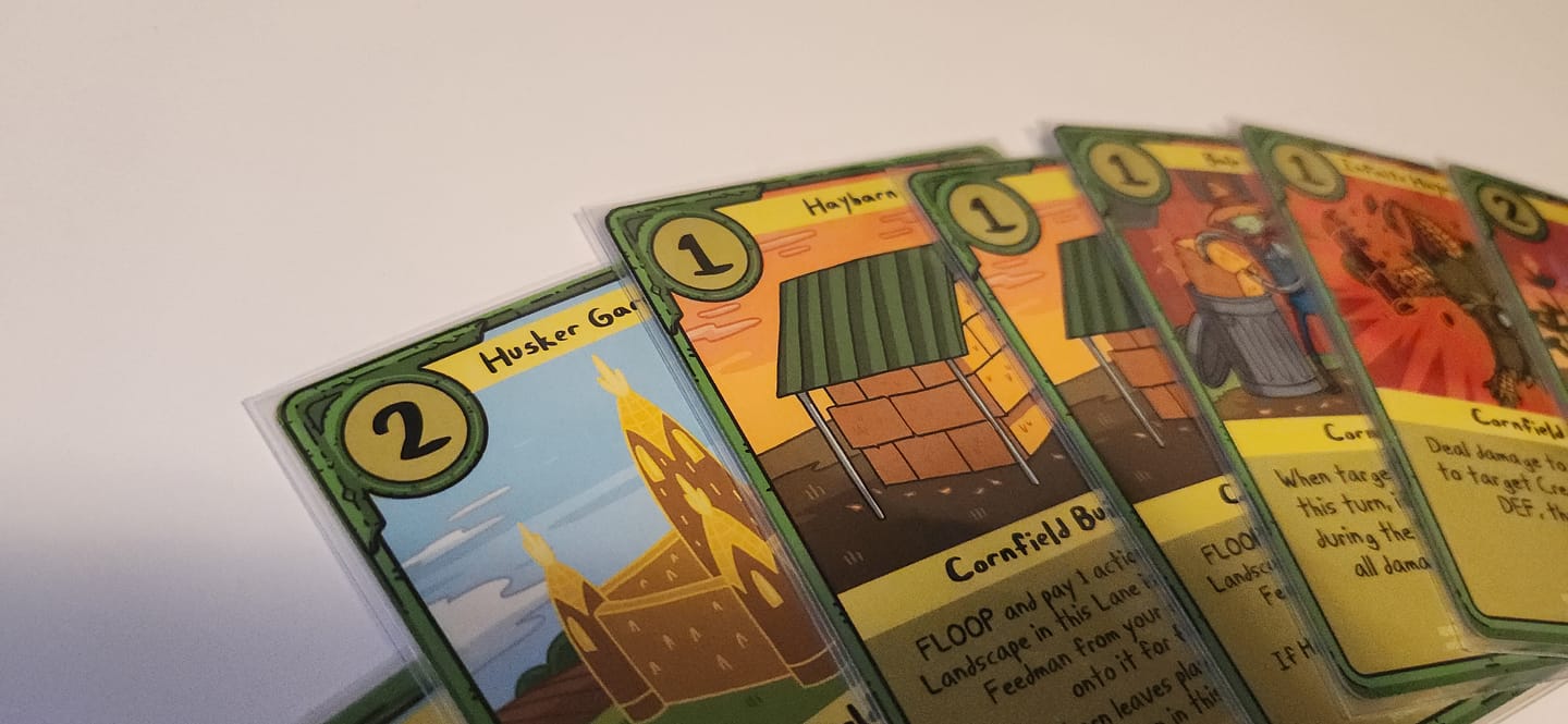Customer photo review of Clear Matte Standard Size Card Sleeves