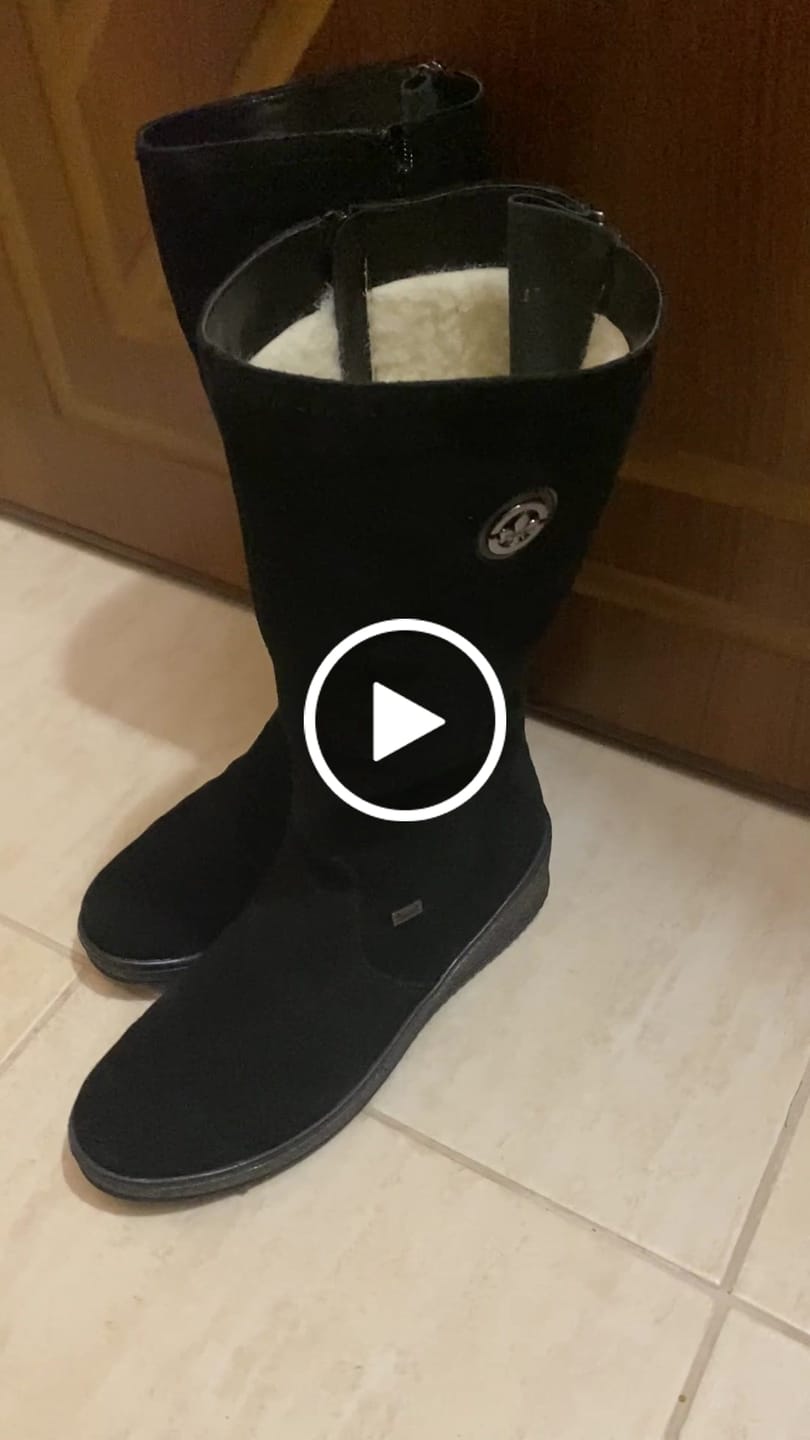 Customer video review of Ghete Dama Piele Naturala Rieker RIEK Y4470
