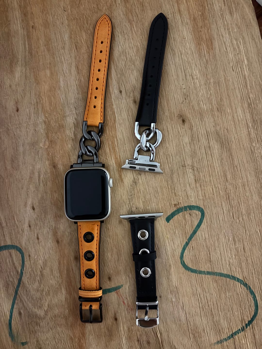 Customer photo review of Apple Watch Lederarmband "Leonie"
