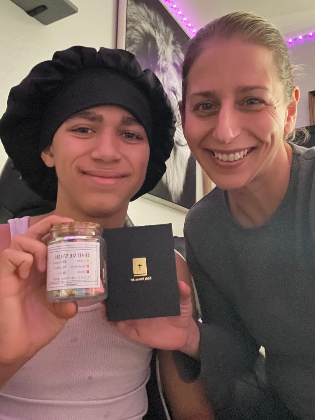 Customer photo review of (GIFTING OFFER) Handmade 90 Day Bible Verses Jar (Comes With Christian Gift Box)