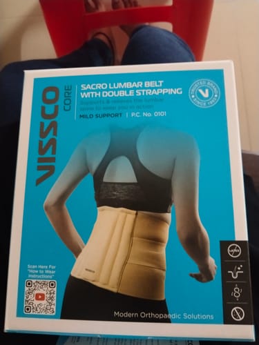 Customer photo review of Sacro Lumbar Belt (Mild Support) | Provides Support to Lower Back | Corrects Posture & Relieves Back Pain (Beige)