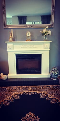 Customer photo review of Centre Sunflower wood applique 8cm Diameter