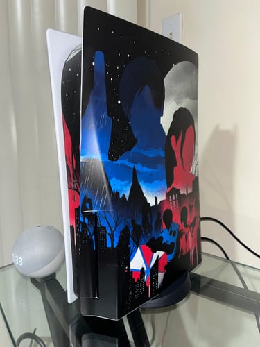 Customer photo review of Leon and Claire - PS5 Console Skin