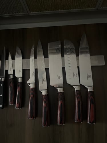 Customer photo review of Messerset Premium 8-teilig + Gratis Kochkurs & Buch