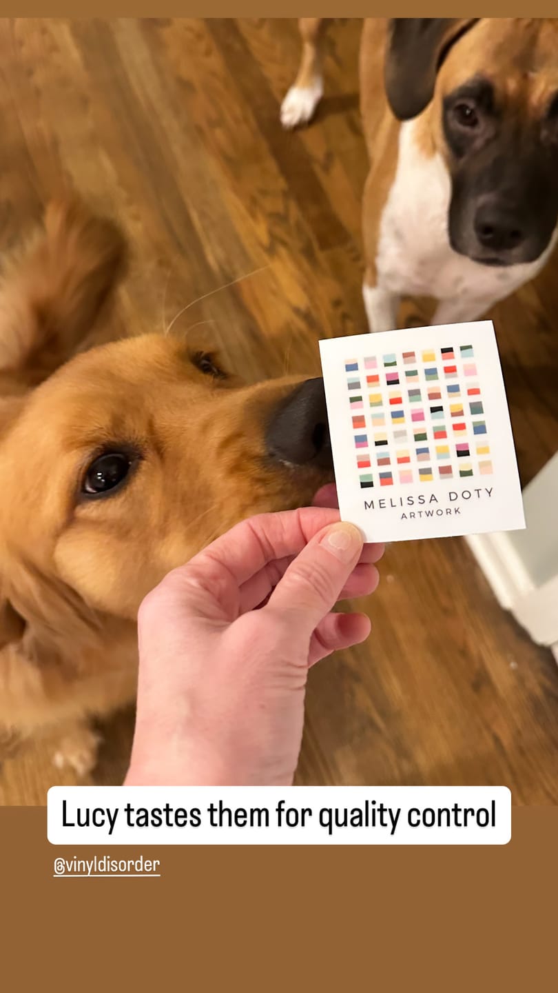 Customer photo review of Square Stickers