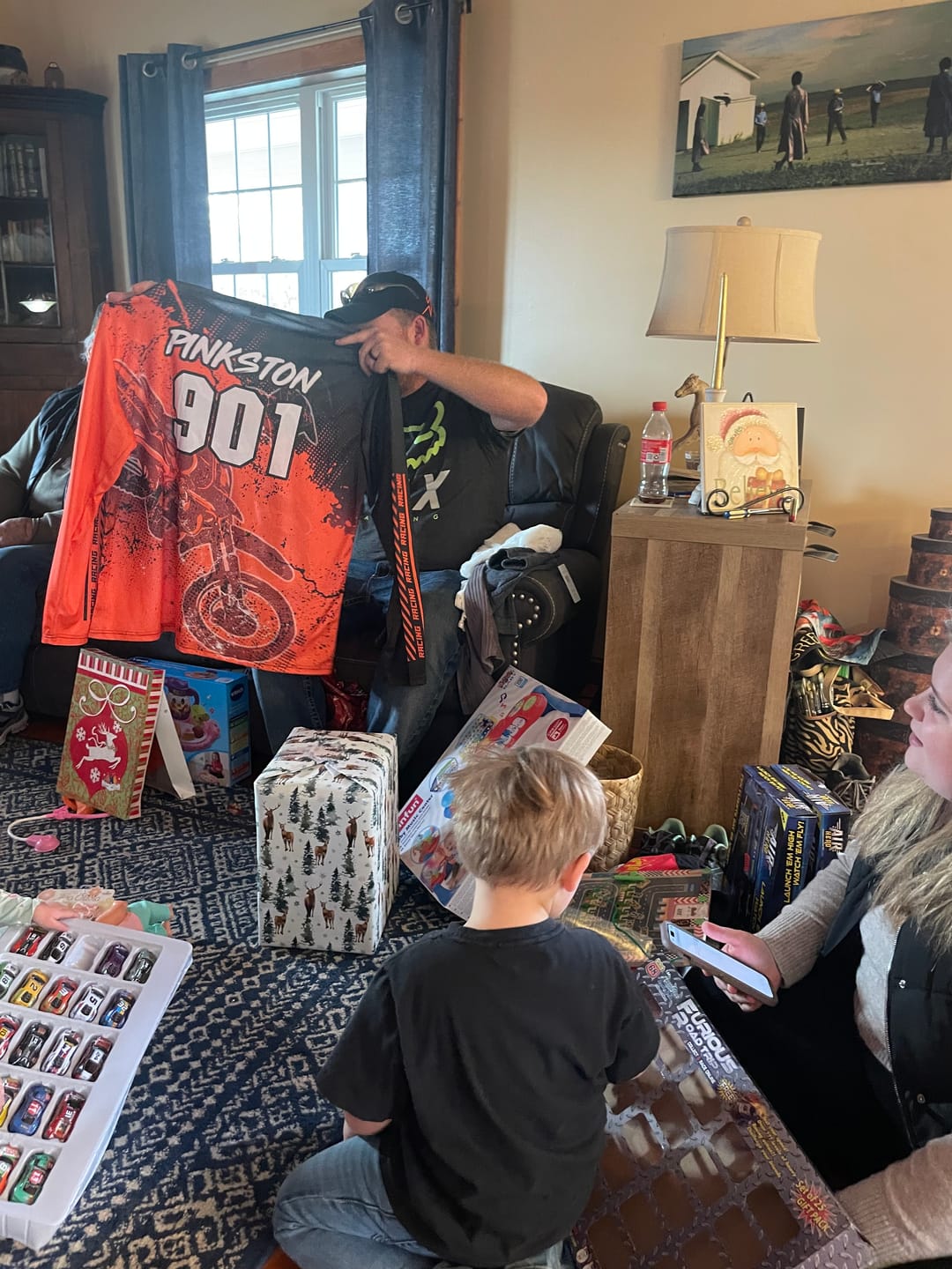 Customer photo review of Motocross for kid men women jersey custom UPF30+ off-road dirt bike orange racing shirt racewear PDT108