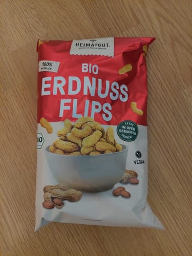Kundenbewertung mit Foto zu Bio Erdnussflips