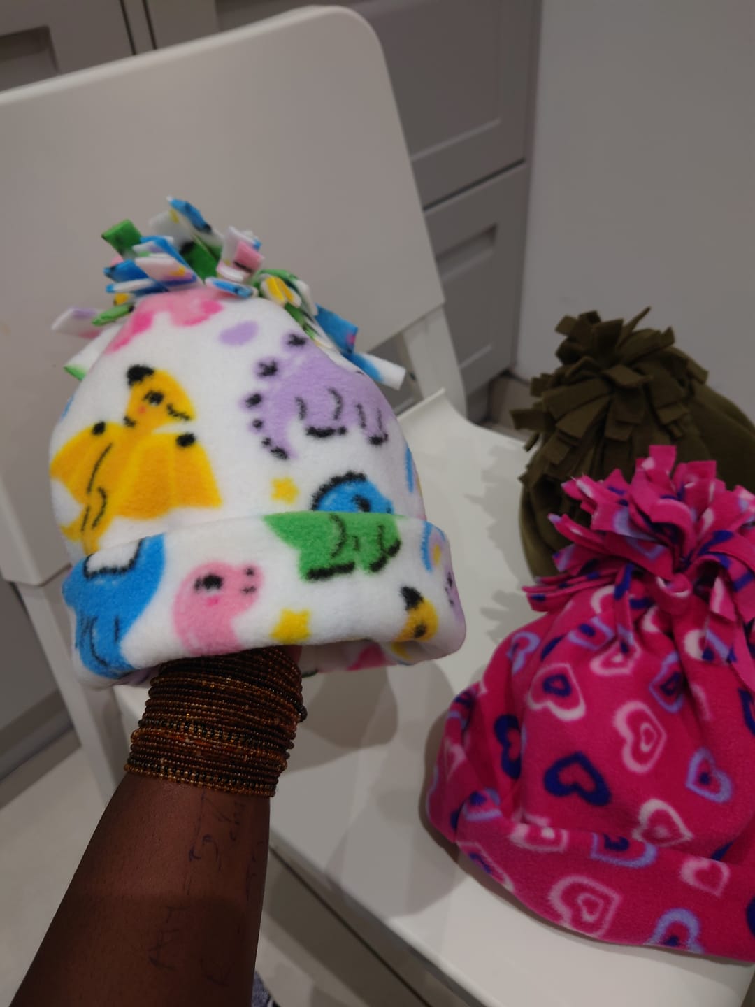 Customer photo review of Dinosaur Land Anti Pill Polar Fleece Fabric