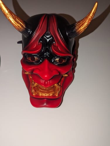 Customer photo review of Red Hannya Mask