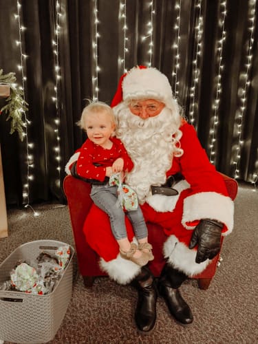 Customer photo review of Almond Speckles Knotted Bow Baby Shoe