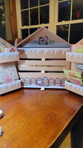 Customer photo review of Gingerbread Holiday Advent Calendar