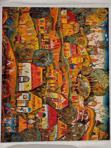 Customer photo review of Folklore Vista - Paint by Numbers