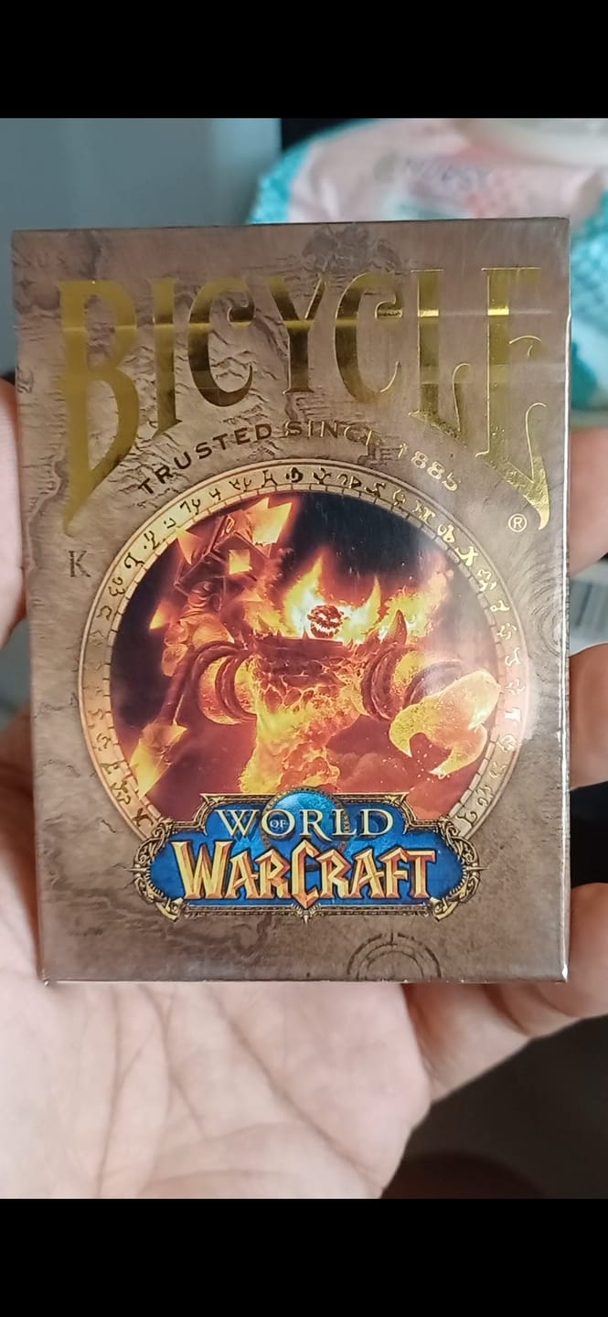 Customer photo review of Bicycle World of Warcraft Classic World Playing Cards