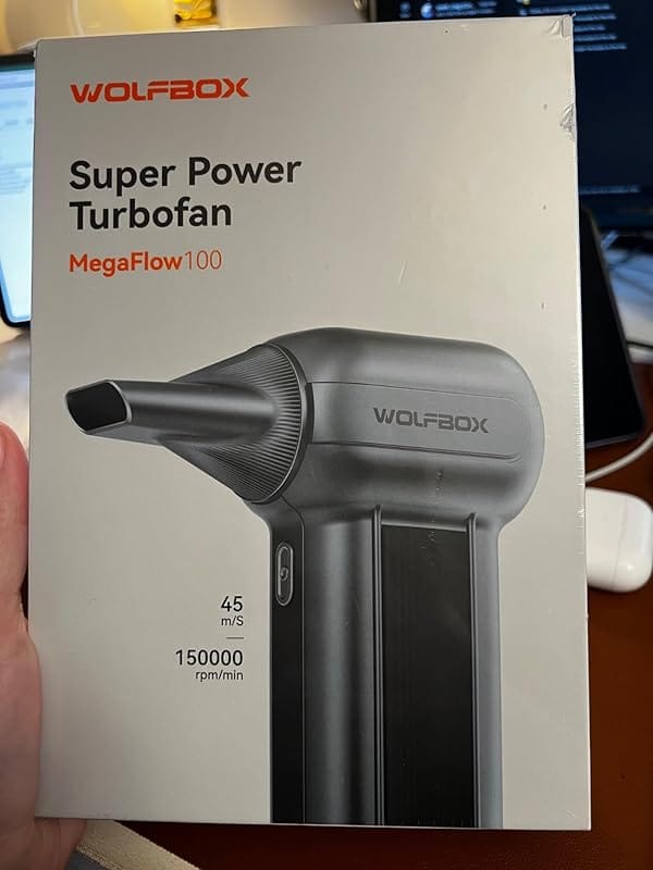 Customer photo review of WOLFBOX MF100 Compressed Air Duster - Super Power Electric Air Duster