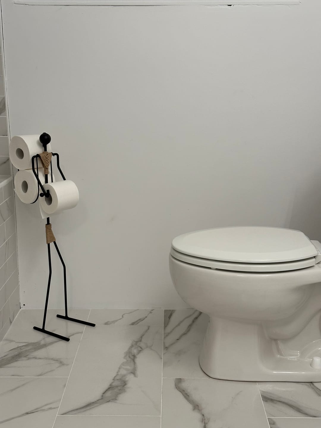 Customer photo review of Toilet Paper Holder and Storage